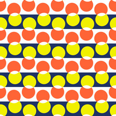 op art pattern of circles. seamless vector background.