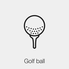 golf ball icon vector sign symbol