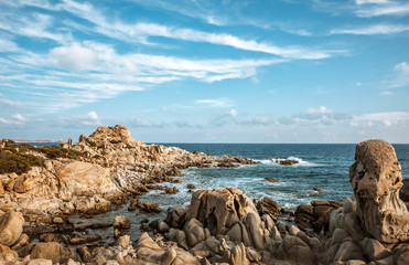 Fototapeta na wymiar Punta Is Molentis, Sardinia.
