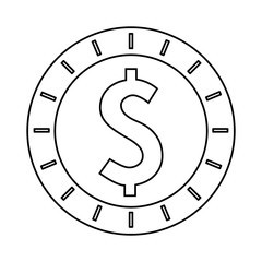 coin money cash isolated icon vector illustration design