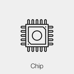chip icon vector sign symbol