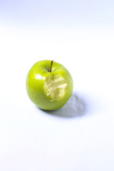 Green apple isolated on a white background