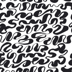 BW color sketch style abstract lines pattern