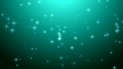 Christmas teal green starry background.