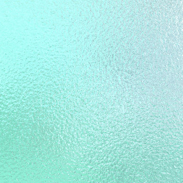 Mint Green Foil Paper Texture Background.