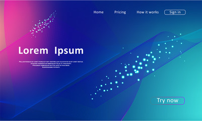 Landing page for a website