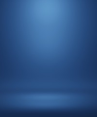 Abstract Luxury gradient background empty space studio room for display product ad website, Smooth Dark blue with Black vignette Studio Banner. platform Scene show product presentation. 3d render