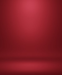 Abstract Luxury gradient background empty space studio room for display product ad website, Smooth Dark red with Black vignette Studio Banner. platform Scene show product presentation. 3d render
