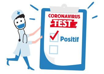 Test positif au coronavirus 