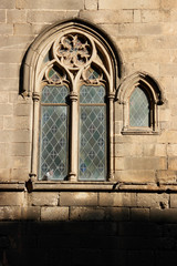 Buildings in the Gothic Quarter in Barcelona, Spain