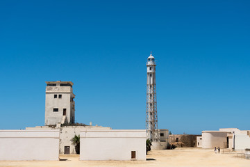 Fototapeta na wymiar Iron lighthouse in Cadiz