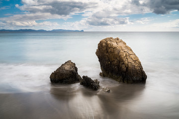 Tranquil Rocks - Long Exposure in Coaquaddus beach in Sant'Antioco, Sardinia