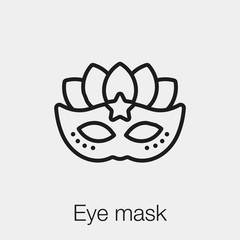 carnival mask icon vector sign symbol