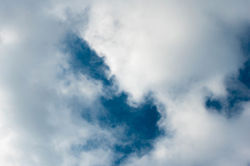 Natural background with cloudy sky.Blue sky,