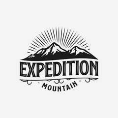 mountain and adventure logo, icon and illustration