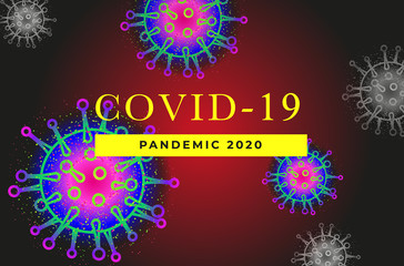Banner for placing text about coronavirus covid-19