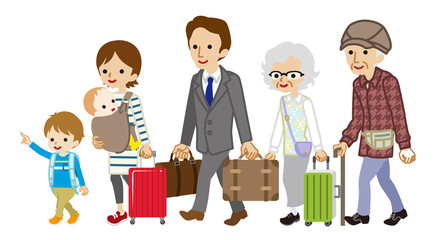 Traveler of multi generation family