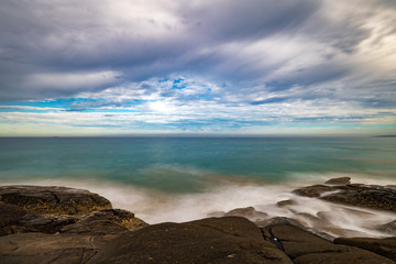 Zachód słońca nad morzem