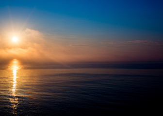 sunrise over the sea