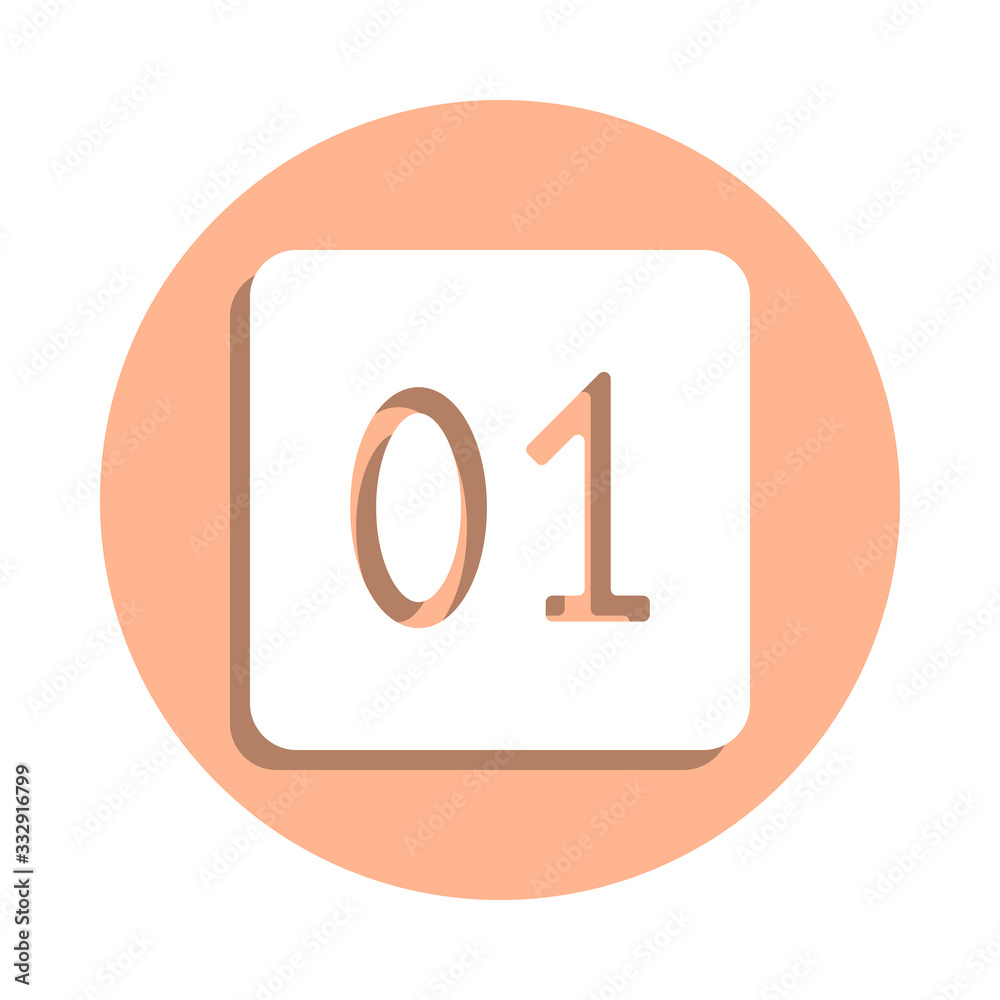 Poster calendar badge icon. simple glyph, flat vector of web icons for ui and ux, website or mobile applica