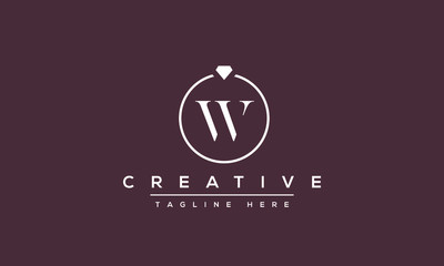 W letter logo Design Modern Monogram Icon. W WW initials based Template and Letters in vector.