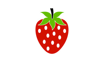 strawberry on white background