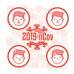 covid19 pandemic symptoms and particle