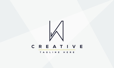 W letter logo Design Modern Monogram Icon. W WW initials based Template and Letters in vector.