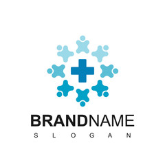 Social Health Care Logo Design Template