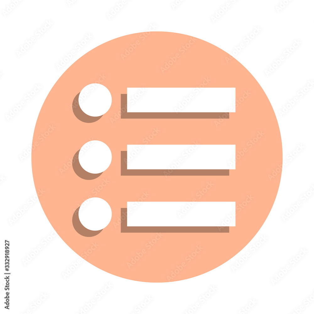 Poster office list badge icon. simple glyph, flat vector of web icons for ui and ux, website or mobile appl