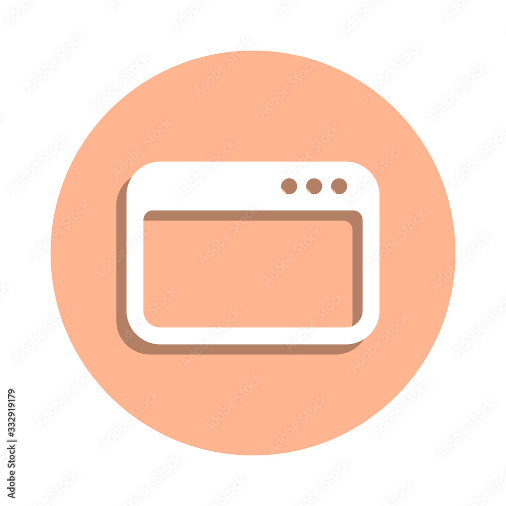 Poster screen shot badge icon. simple glyph, flat vector of web icons for ui and ux, website or mobile appl
