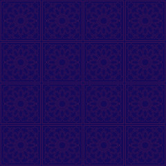 Illustration with repetitive geometric shapes covering the background. Drawing with colored pattern that can be used as a web pattern, wallpaper, digital graphics, gifts and artistic decorations.