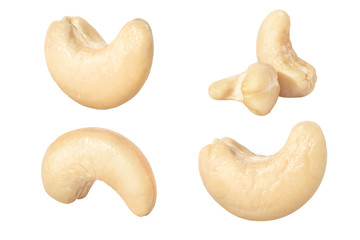Cashews isolated on white