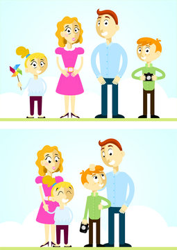 Family time - vector