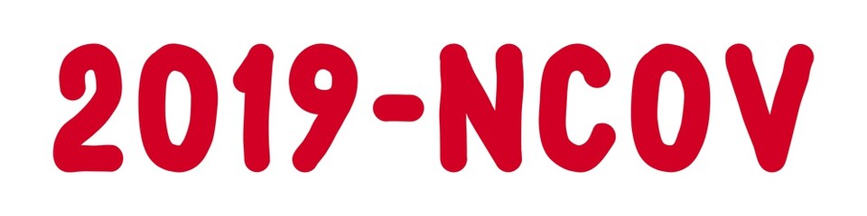 2019-ncov text on white background. Hashtag publications. Digitally Generated Image. Vector illustration, EPS 10.