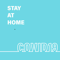 Coronavirus sign in minimal flat style. Danger coronavirus disease with similar to flu symptoms. Stay home to reduce your risk of Severe Illness. Vector illustration.