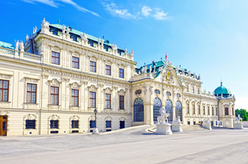 Fototapeta na wymiar Belvedere Palace, Vienna, Austria