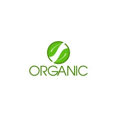 ORGANIC letter logo design vector