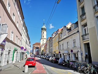 Naklejka premium Graz Altstadt und Sehenswürdigkeiten