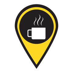 Camping cup vector icon