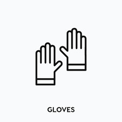 gloves icon vector. gloves symbol sign