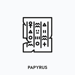 papyrus icon vector. papyrus symbol sign