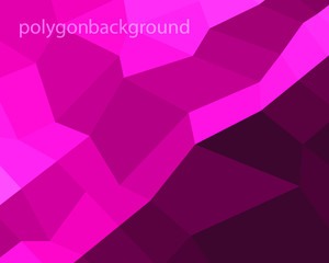 background Vector illustration polygonpink