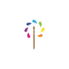 paint brush vector illustration design