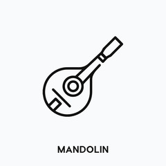 mandolin icon vector. mandolin symbol sign