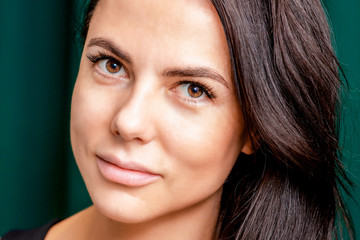 Obraz premium Face portrait of woman.