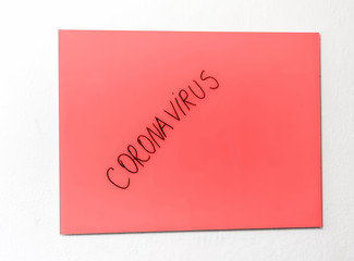 Red Coronavirus alert