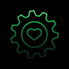 heart repair nolan icon. Simple thin line, outline vector of Heartbeat icons for ui and ux, website or mobile application