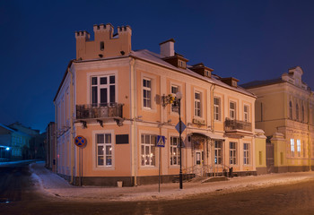Fototapeta na wymiar Historical pharmacy number 1 in Grodno. Belarus