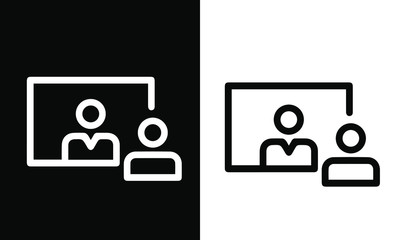  E-Learning Icons vector design black and white 